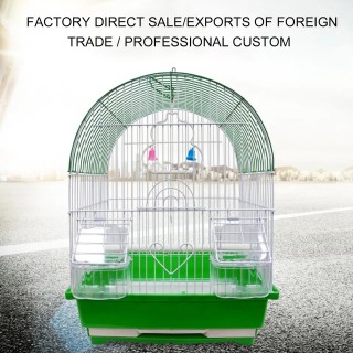JAULA AVES CURVA 30X23X39CM VERDE