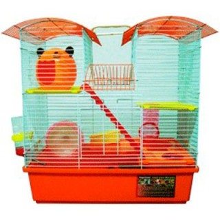 JAULA HAMSTER EQ. 3P CASITA GATO