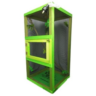IGUANARIO GDE FERI 40X40X60CM VERDE