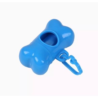 DISP DE POOP BAGS EN FORMA TIPO HUESO AZUL