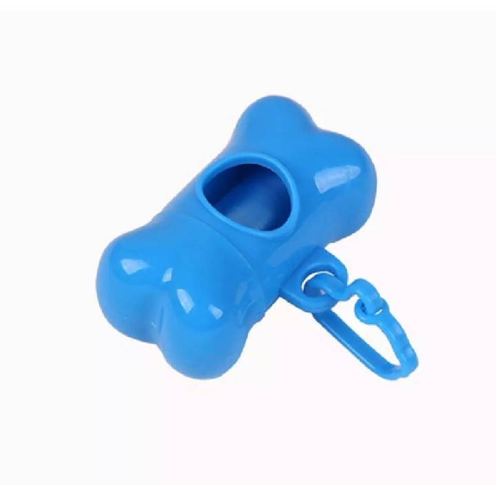 DISP DE POOP BAGS EN FORMA TIPO HUESO AZUL