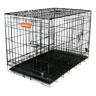 JAULA MET.IMP. DOGGY 76.5X48X53.5cm PUERTA HORIZONTAL