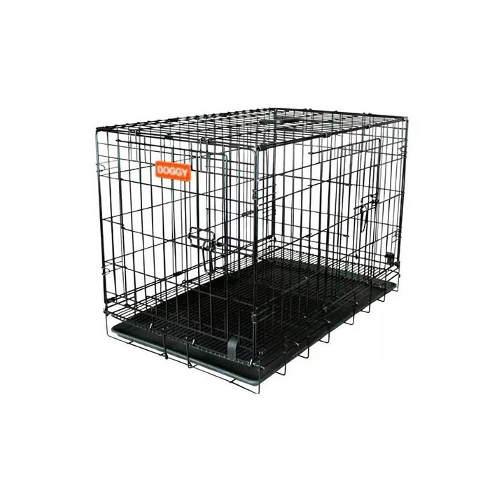 JAULA MET.IMP. DOGGY 76.5X48X53.5cm PUERTA HORIZONTAL