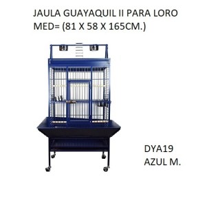 JAULA GUAYAQUIL II P/LORO AZUL MARINO