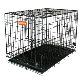 JAULA MET.IMP. DOGGY 62.5X44X48.5cm PUERTA HORIZONTAL