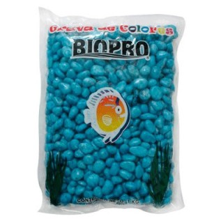 GRAVA CHICLE AZUL CLARO 1KG