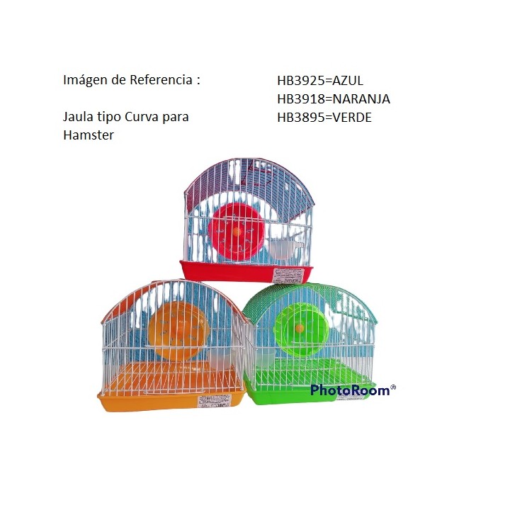 JAULA HAMSTERS CURVA NARANJA