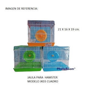 JAULA HAMSTERS CUADRADA VERDE