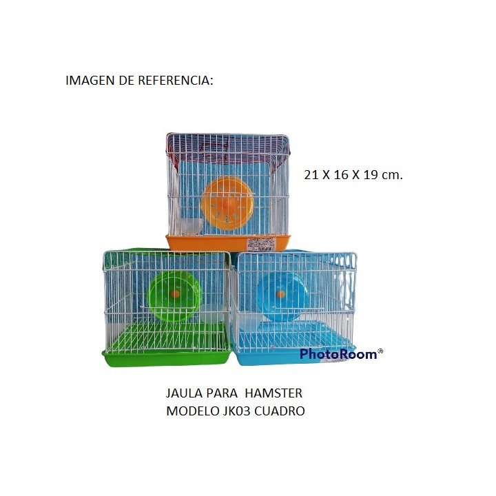 JAULA HAMSTERS CUADRADA VERDE