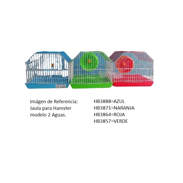 JAULA HAMSTERS DOS AGUAS VERDE