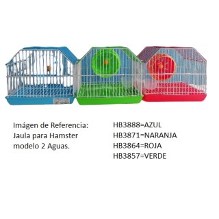 JAULA HAMSTERS DOS AGUAS AZUL