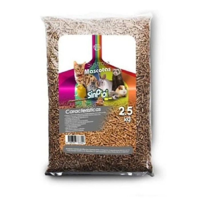 PELLET DE MADERA P/MASCOTAS 2.5KGS SIN PIPI