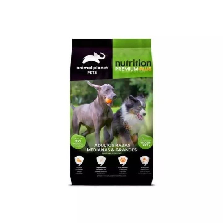 ANIMAL PLANET ADULTO RAZA MED/GDE 25KG.