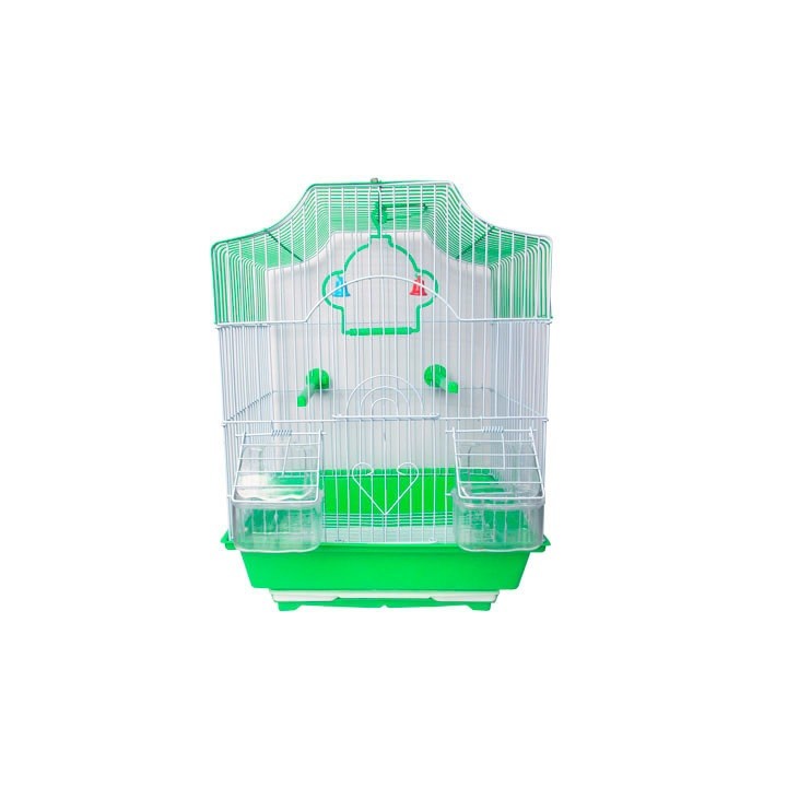 JAULA AVES COLONIAL 30X23X39CM VERDE
