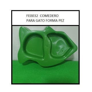 COMEDERO P/GATO EN FORMA DE PEZ