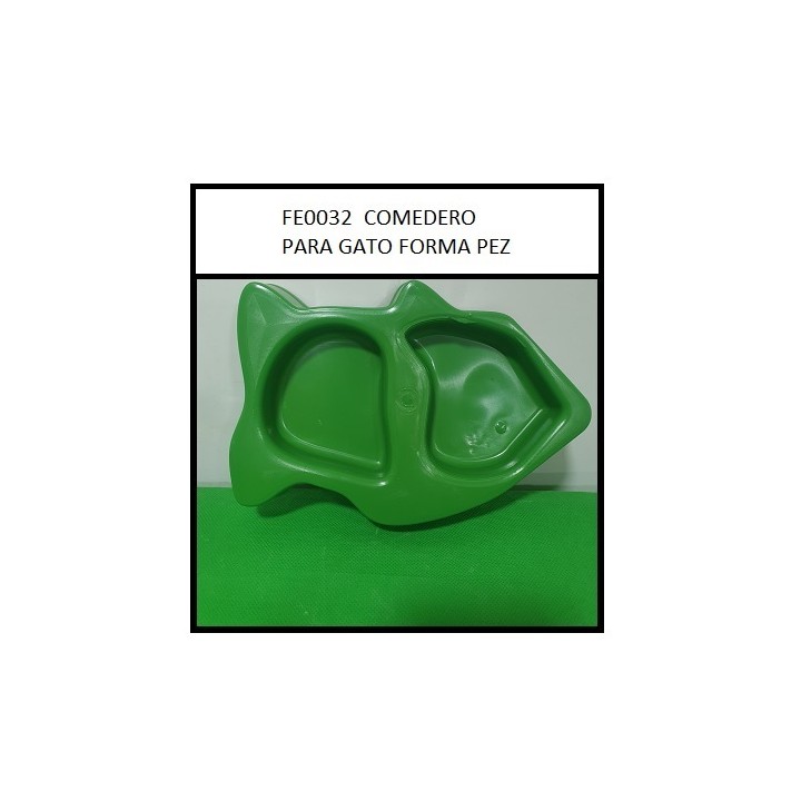 COMEDERO P/GATO EN FORMA DE PEZ