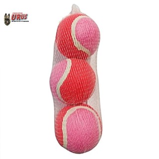 PELOTA DE TENIS URUS ROSA C/3PZAS 2.5" SUPER REBOTE