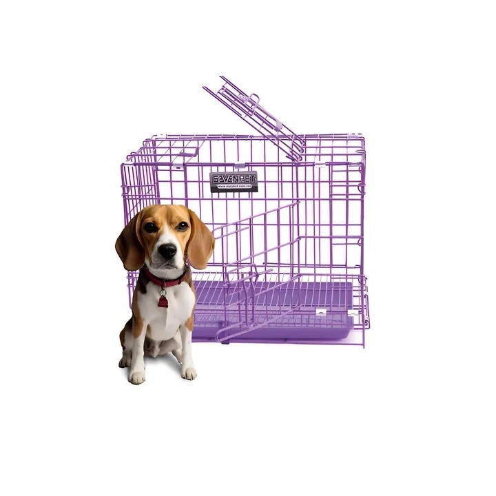 SEVENPET JAULA 45X34X40CM MORADO