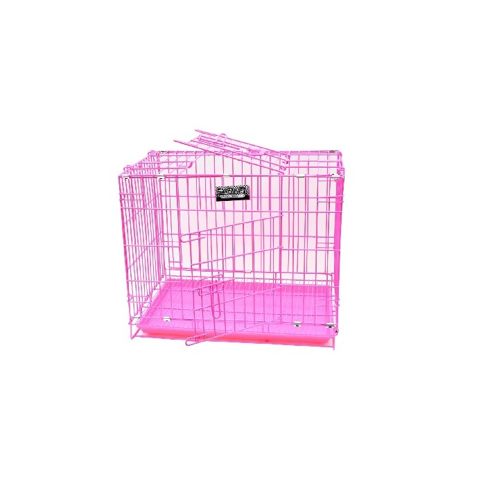 SEVENPET JAULA 60X42X50CM ROSA