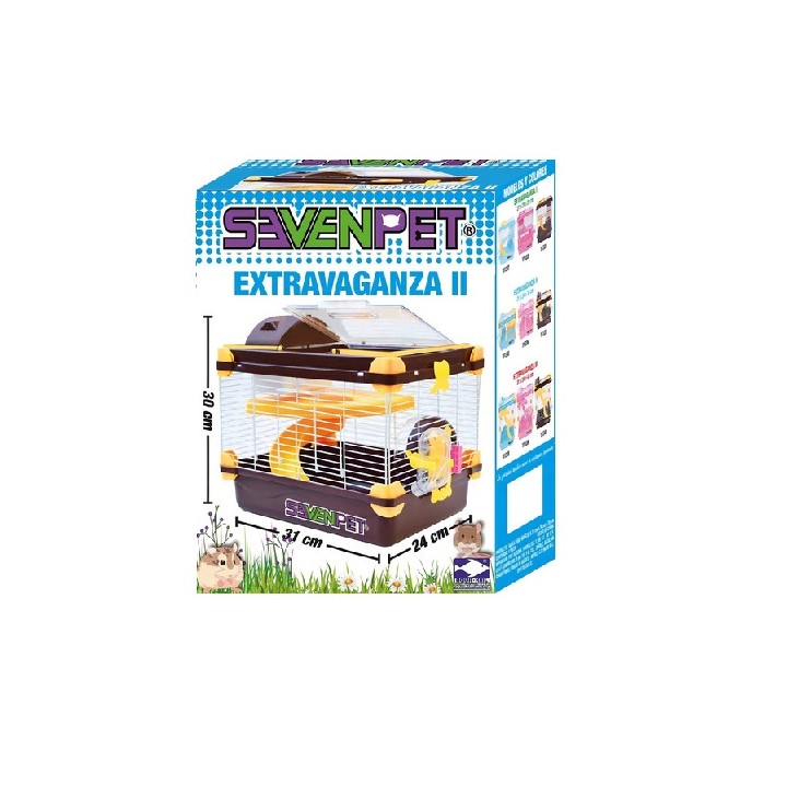 JAULA EXTRAVAGANZA II 31X24X30CM CAFE