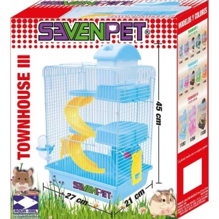 JAULA TOWN HOUSE III ROSA 27X21X45CM