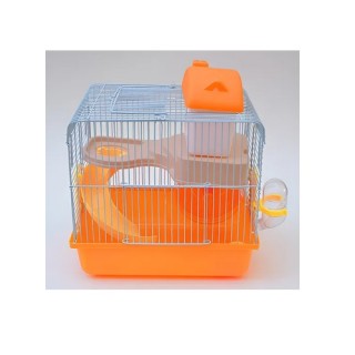 JAULA TOWN HOUSE II AMARILLO 27X21X33CM