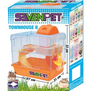 JAULA TOWN HOUSE II ROSA 27X21X33CM