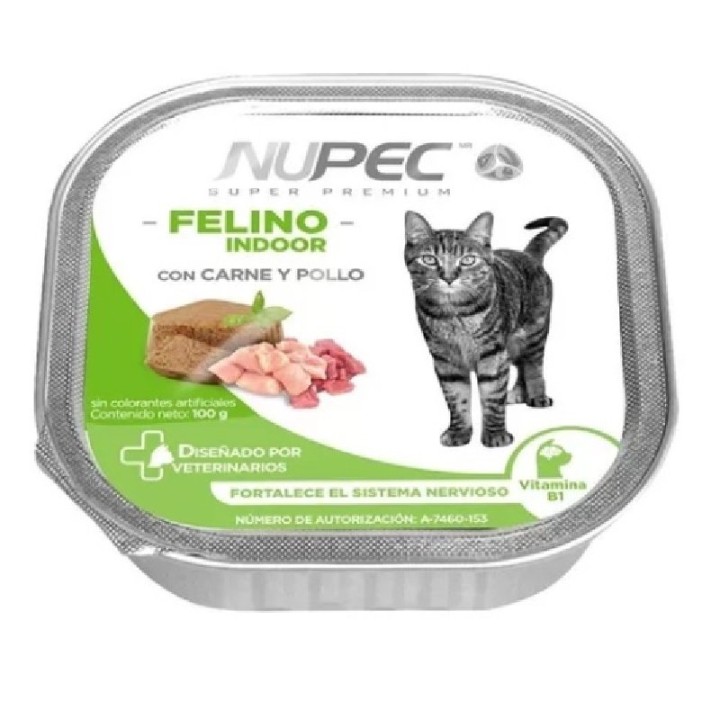 NUPEC HUMEDO FELINO INDOOR 100GRS LATA