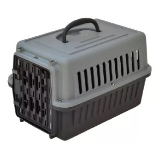 TRANSPORTADORA TRAVEL PET GRIS 42X28X26.5CM