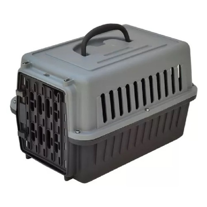 TRANSPORTADORA TRAVEL PET GRIS 42X28X26.5CM