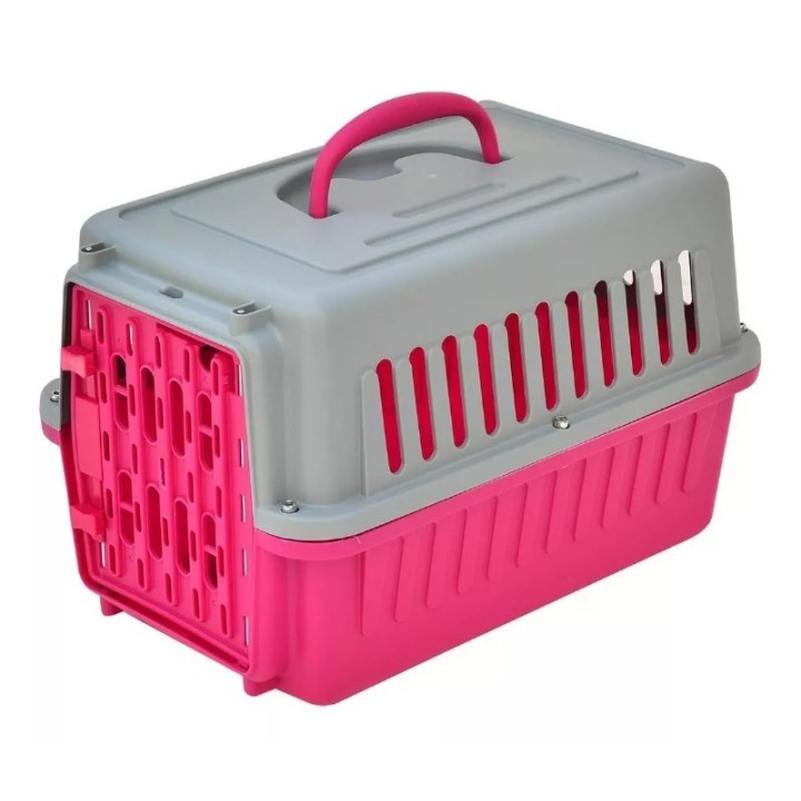 TRANSPORTADORA TRAVEL PET ROSA 42X28X26.5CM