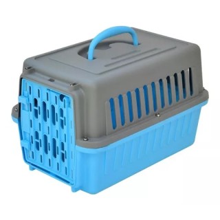 TRANSPORTADORA TRAVEL PET AZUL 42X28X26.5CM