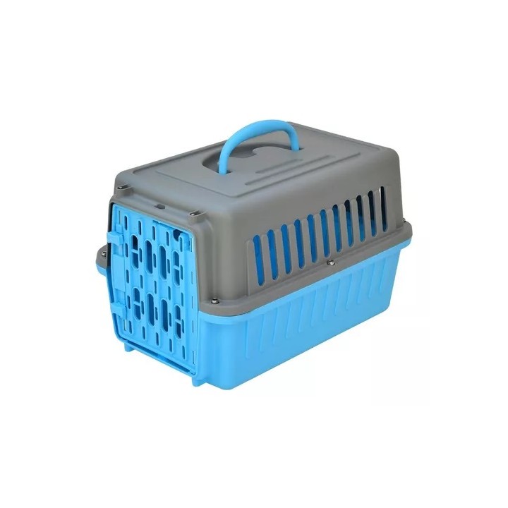 TRANSPORTADORA TRAVEL PET AZUL 42X28X26.5CM