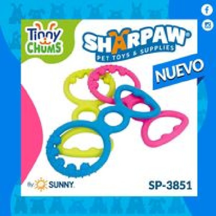 TINNY CHUMS MORDEDERA DE CAUCHO 13CM