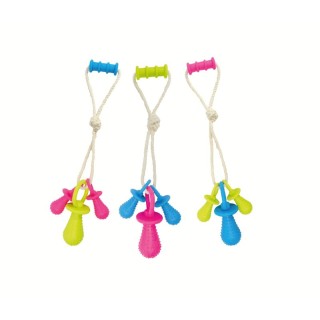 TINNY CHUMS HILO C/3 CHUPONES C/CASCABEL 45CM