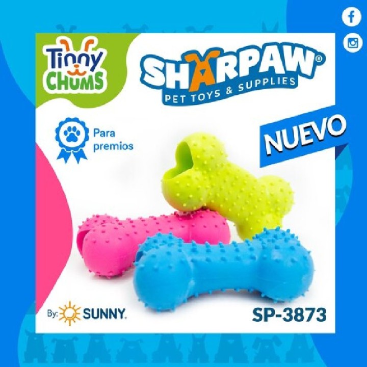 TINNY CHUMS HUESO HUECO P/PREMIOS 8.8CM