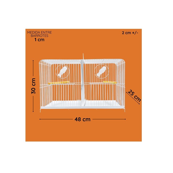 JAULA P/AVE CRIADORA CHICA C/DIVISION
