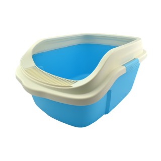 ARENERO P/GATO C/REJILLA 51.3X39X24.3CM AZUL