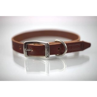 COLLAR PIEL LISO 2CM T16 PIEL