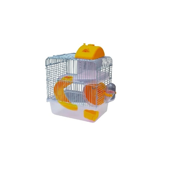 JAULA TOWN HOUSE I AMARILLO 23X17X33CM