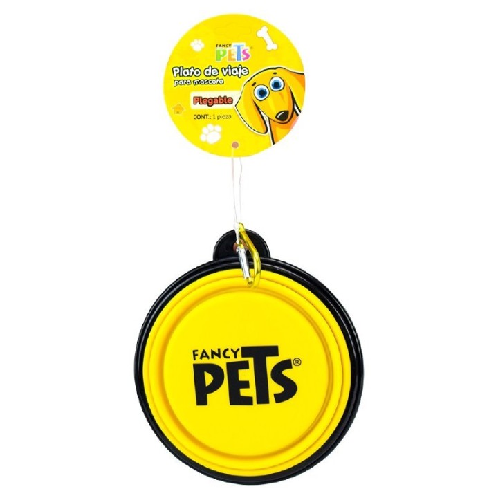 PLATO PLEGABLE MEDIANO P/VIAJE AMARILLO