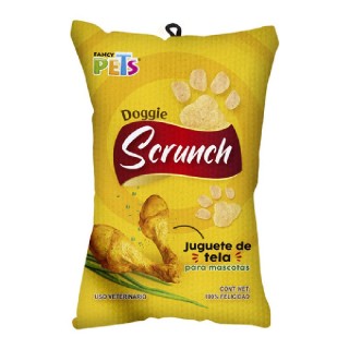 JUGUETE DE TELA DOGGIE SCRUNCH POLLO