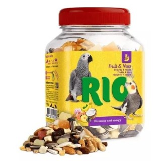 RIO/MEALBERRY FRUTAS Y NUECES ALIMENTO COMPLEMENTARIO P/LOROS Y PERIQUITOS 160 GR.