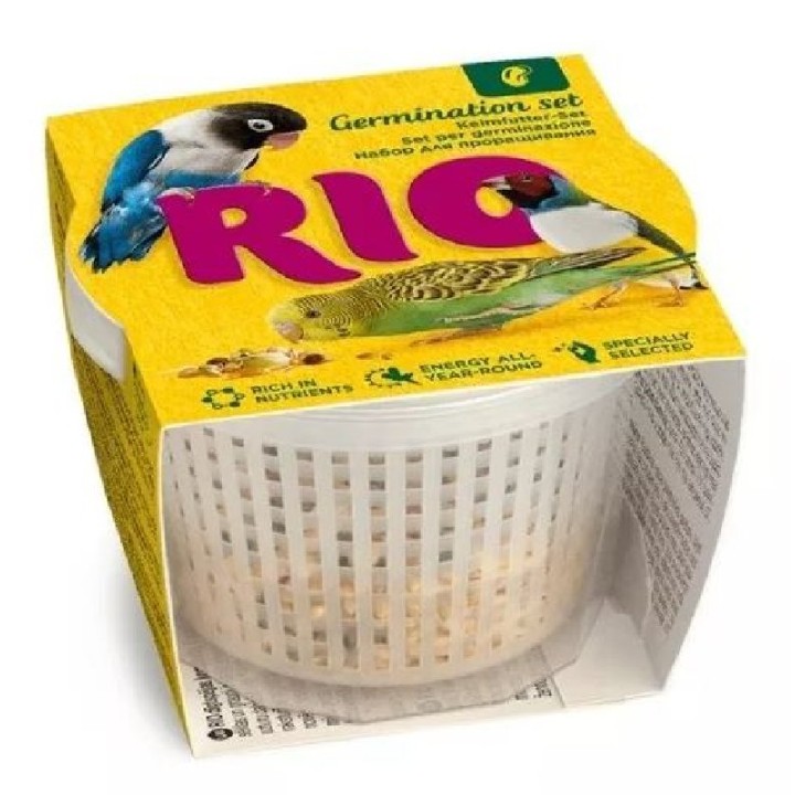 RIO/MEALBERRY KIT DE GERMINACION ALIMENTO COMPLEMENTARIO P/AVES 25 GR.