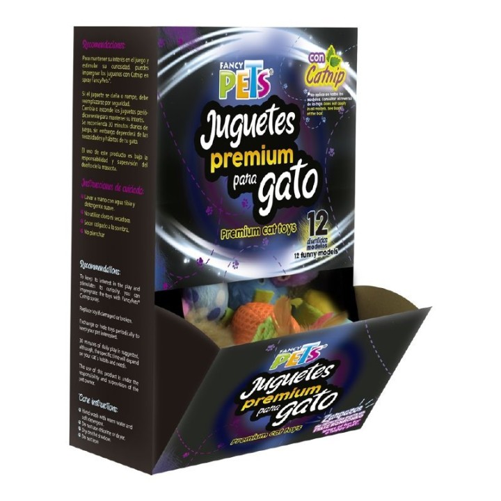 CAJA DE JUGUETES PREMIUM P/GATO - 36 PZAS