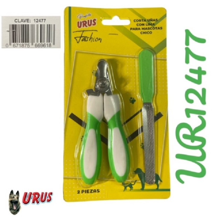 CORTAUÑAS FASHION VERDE CHICO C/LIMA URUS