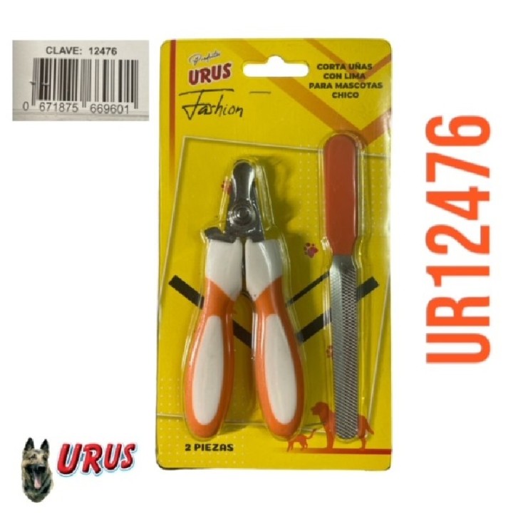 CORTAUÑAS FASHION NARANJA CHICO C/LIMA URUS