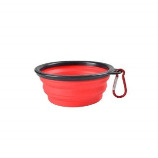 PLATO PLEGABLE MEDIANO P/VIAJE ROJO