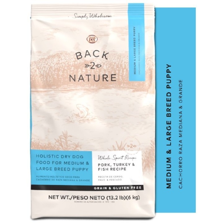GRANDPET BACK2NATURE CACHORRO RAZA MEDIANA Y GRANDE 6 KG
