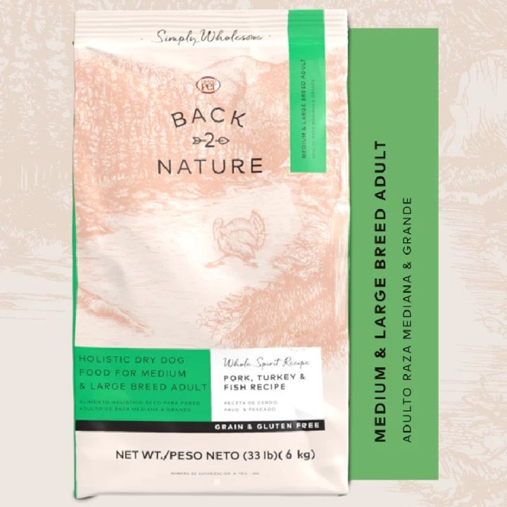 GRANDPET BACK2NATURE ADULTO RAZA MEDIANA Y GRANDE 6 KG